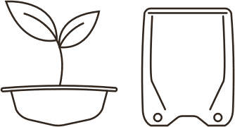 Paper based coffee pod and coffee sachet icon