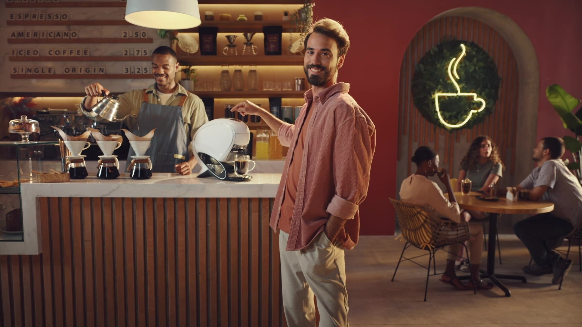 People in a bar