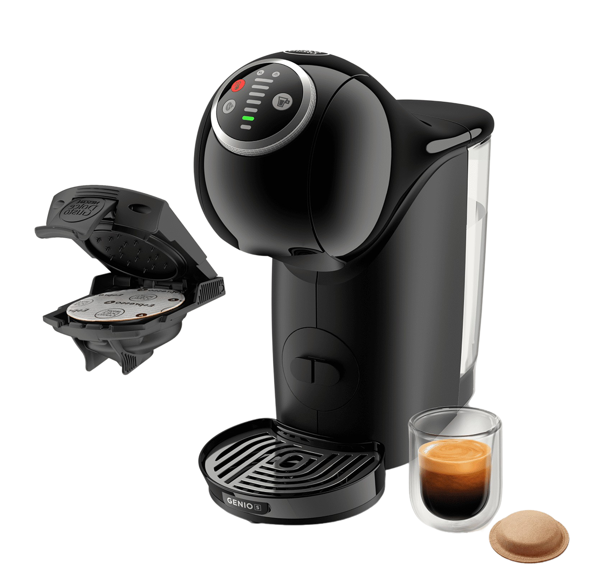 NESCAFÉ Dolce Gusto-machine met de NEO Start Adapter en koffiekopjes