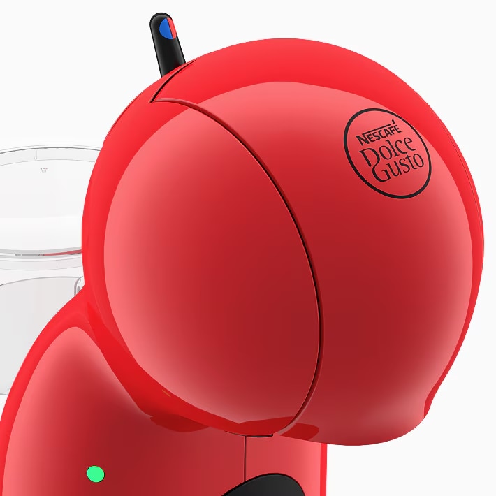 Rode Piccolo koffiemachine.