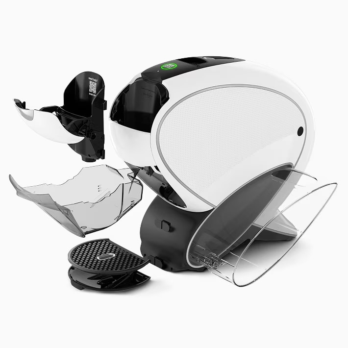 Witte NEO Latte koffiemachine gedemonteerd.