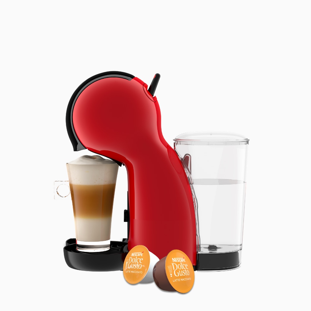 Rode Piccolo koffiemachine.